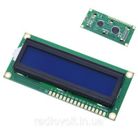 1602 LCD Дисплей, синяя подсветка