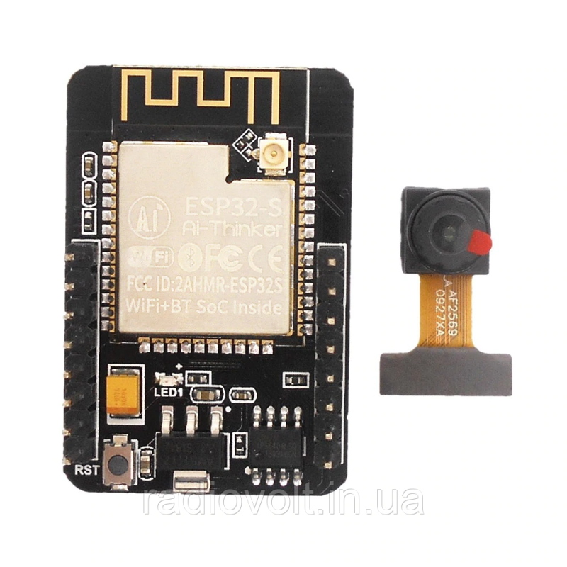 ESP32-CAM — Модуль камери OV2640 2MP, Wi-Fi + Bluetooth