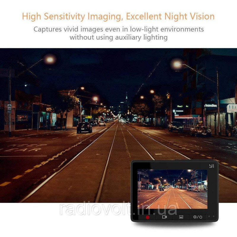 Видеорегистратор Xiaomi Yi Smart Dash WiFi Black (Международная версия)