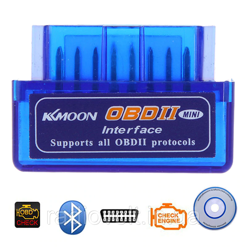 ELM327, OBD2, V2.1, Bluetooth, Авто сканер, диагностика