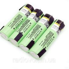 Li-ion акумулятор Panasonic NCR18650B 3400mAh 3.7 V з нікелевими контактами