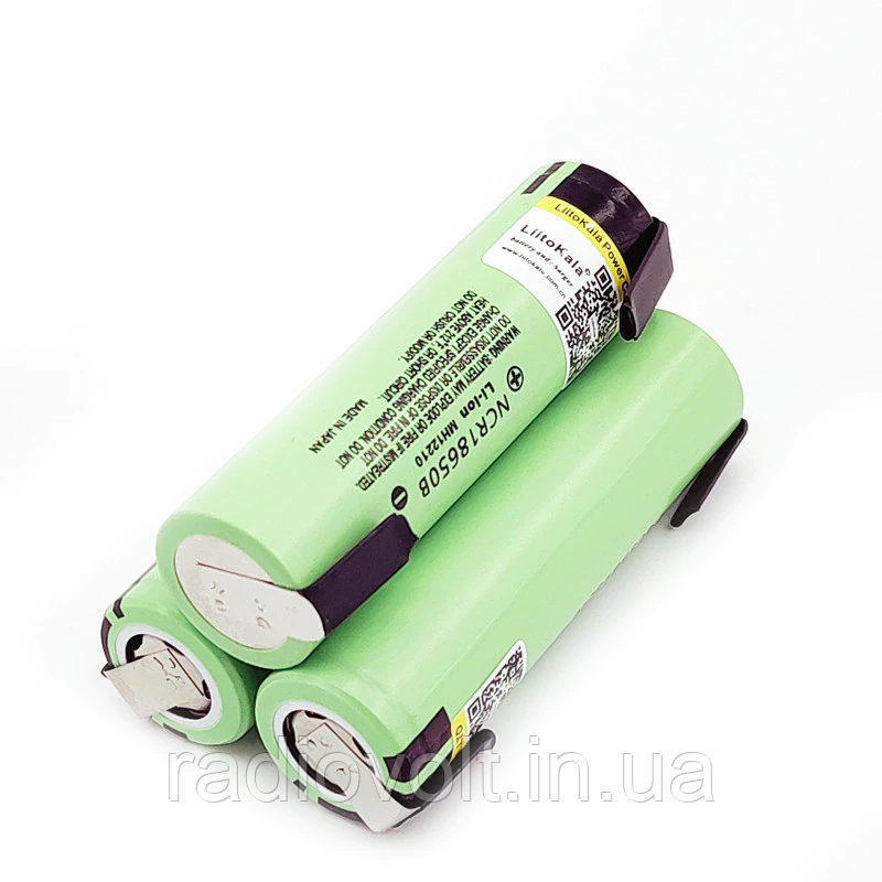 Li-ion акумулятор Panasonic NCR18650B 3400mAh 3.7 V з нікелевими контактами