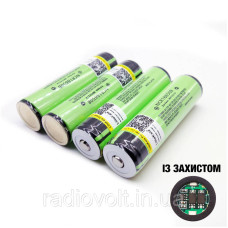 Li-ion акумулятор Panasonic NCR18650B 3400mAh 3.7 V із захистом