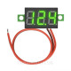 Вольтметр 4,5 - 30 В, 0.36 LED, Зелений