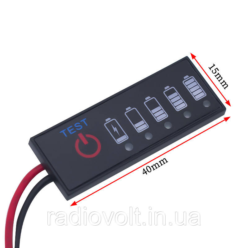 Індикатор заряду батареї 7S Li-ion з кнопкою