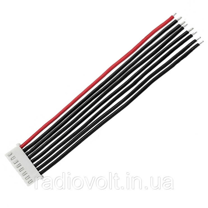 JST-XH 7S, 8pin, 22awg, 30 см балансувальний кабель силіконовий