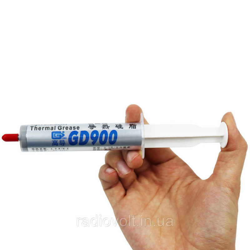 Термопаста GD900, у шприці сіра, 30г