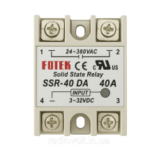 Твердотільне реле 40А, SSR-40 DA