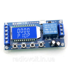Модуль XY-LJ02, реле часу із затримкою LED 0.1с-9999мін (5-30 В, 10A/AC 250 В)