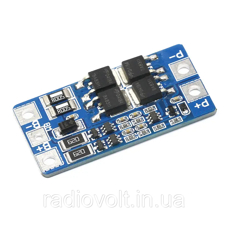 BMS 2S 10A 8,4В Контролер заряду-розряду Li-ion батарей, з балансуванням