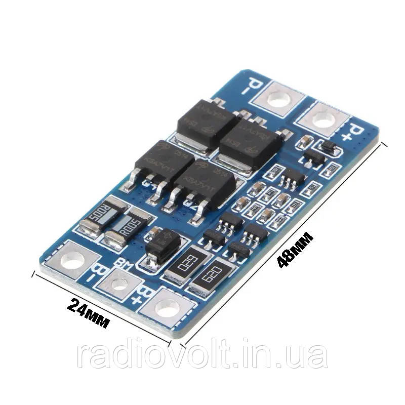 BMS 2S 10A 8,4В Контролер заряду-розряду Li-ion батарей, з балансуванням