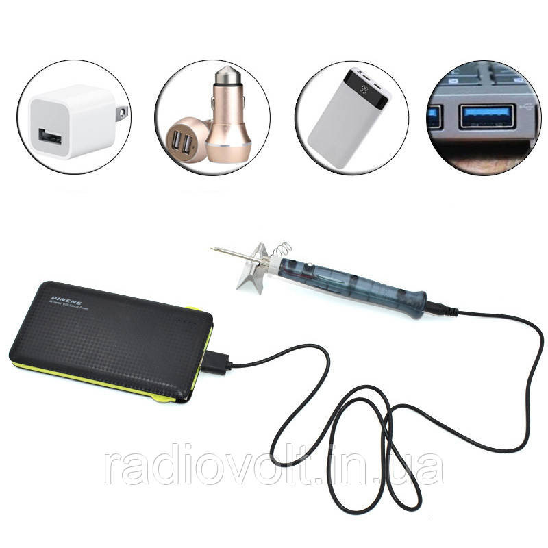USB-паяльник BT8U, 5В, 8Вт, портативний