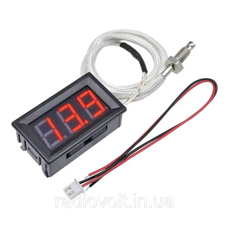Цифровий термометр XH-B310, -30 ~ 800 °C, з виносним датчиком, 12В