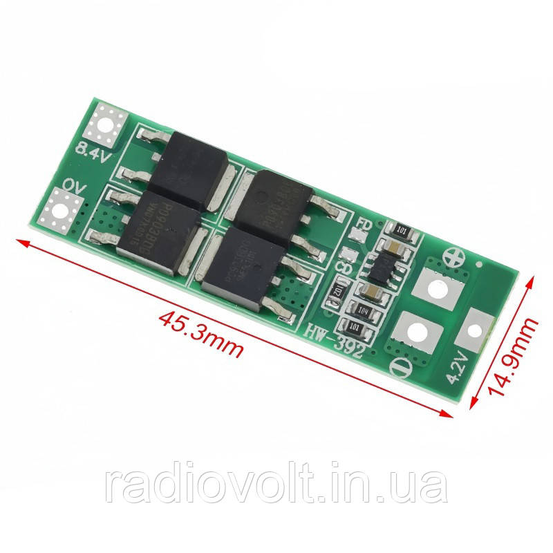 BMS 2S 20A 8,4В Контролер заряду-розряду Li-ion батарей