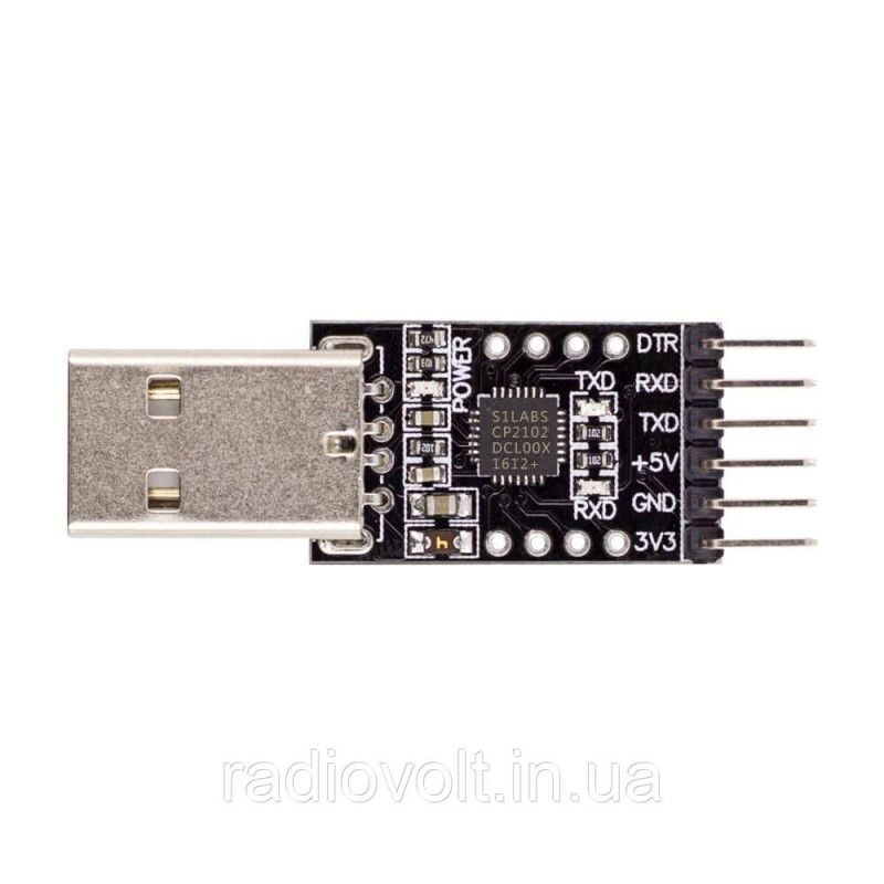 USB - TTL конвертер CP2102 3.3/5В USB (UART RS232 TTL)
