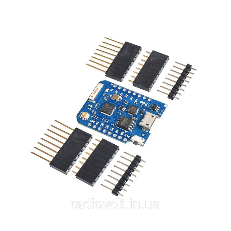 WI-FI модуль Wemos D1 mini Pro 16MB Flash, ESP8266, CP2104